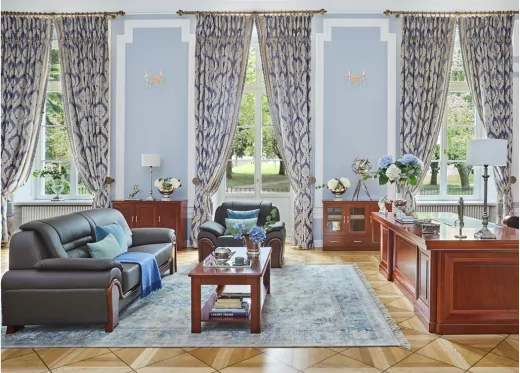 elegancki gabinet z sofą