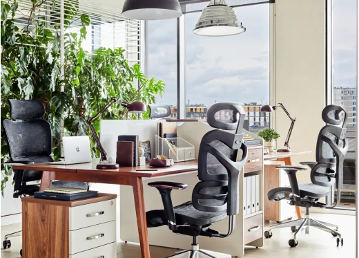 fotel biurowy ergonomiczny czarny