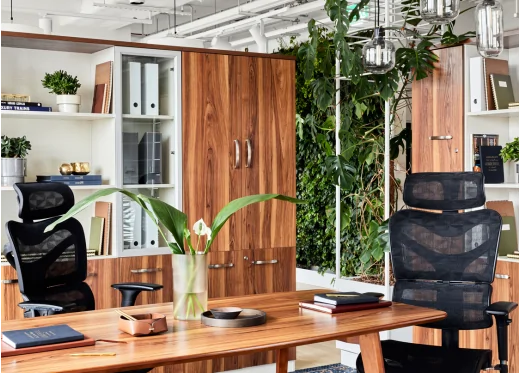 biuro mid century modern