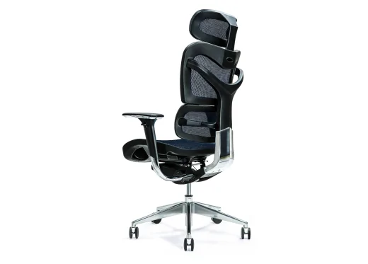 fotel ergonomiczny granatowy