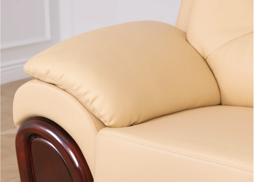 miękki fotel wypoczynkowy skórzany