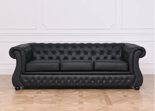 sofa 3 osobowa czarna