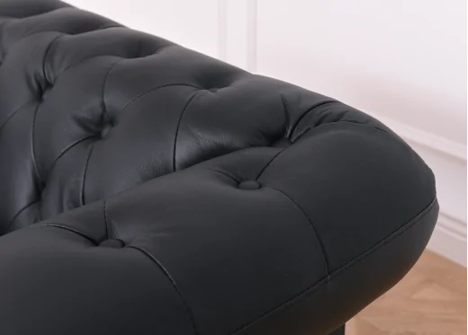 fotel w stylu chesterfield