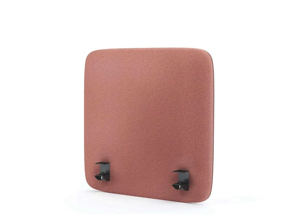 panel akustyczny na biurko różowy kwadratowy