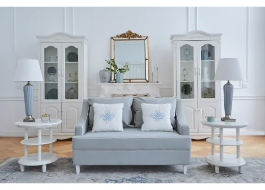 sofa błękitna do salonu