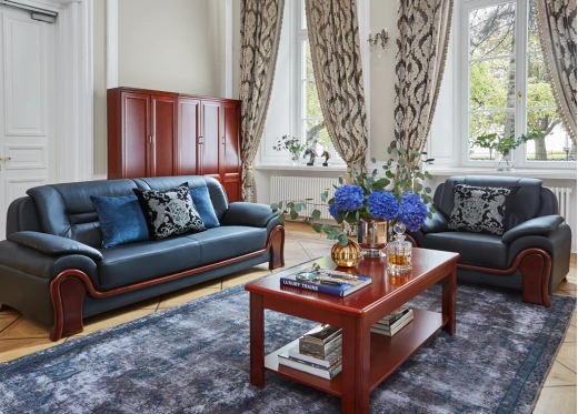 sofa biurowa skórzana