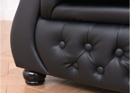 fotel w stylu chesterfield