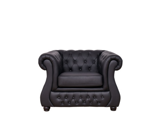 fotel chesterfield czarny