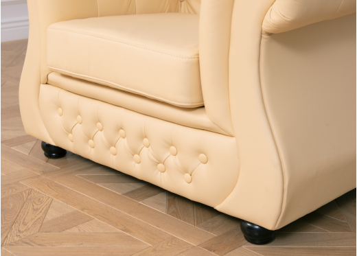 fotel w stylu chesterfield