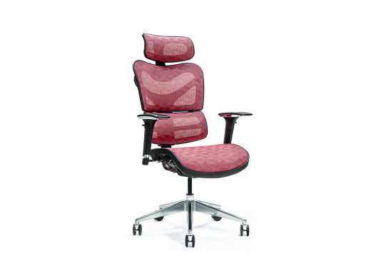 fotel ergonomiczny czerwony