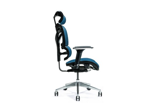fotel biurowy ergonomiczny granatowy