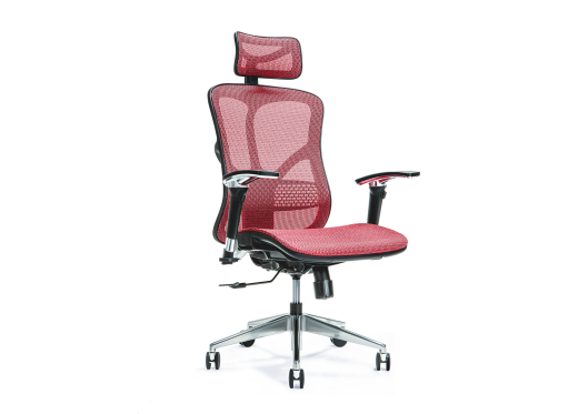 fotel ergonomiczny czerwony