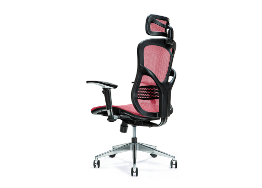 fotel biurowy ergonomiczny czerwony