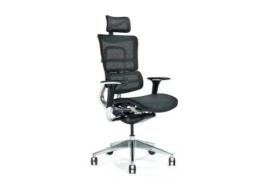 czarny fotel ergonomiczny