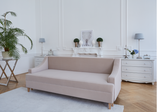 beżowa sofa rozkładana