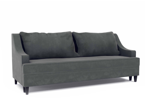 czarna sofa 3 osobowa