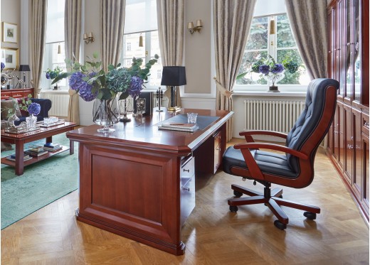 fotel gabinetowy skórzany