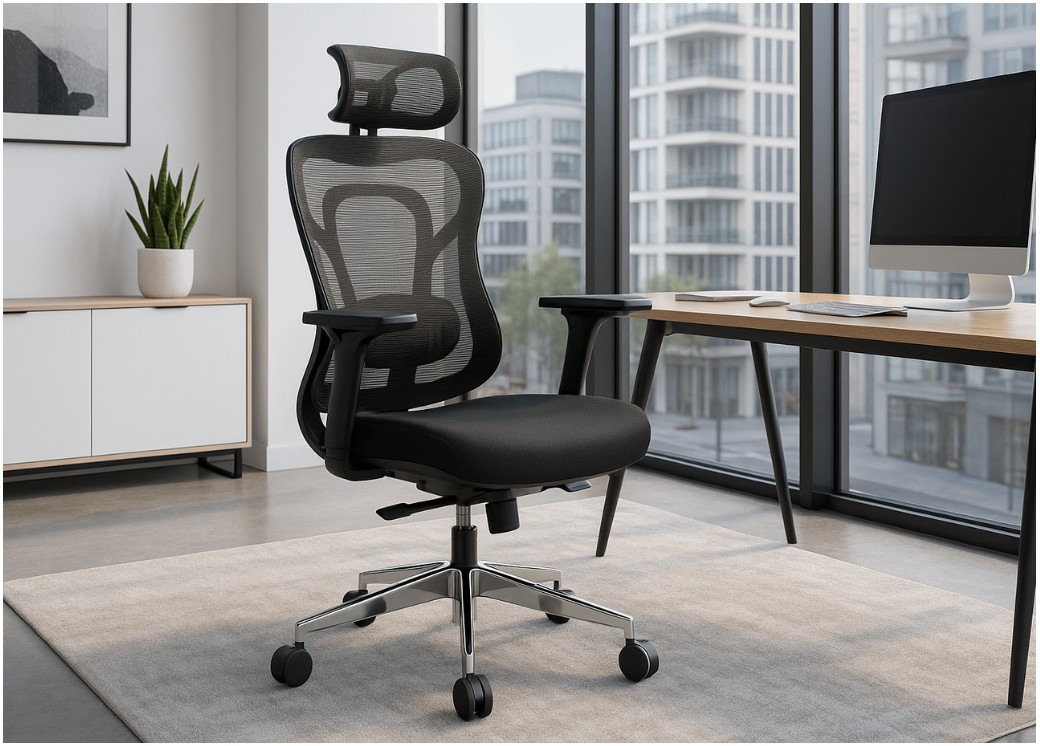 Fotel biurowy ERGO GAMMA czarny