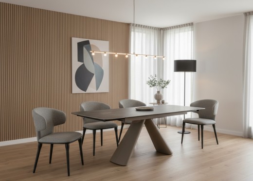 Stół rozkładany OBSIDIAN szary