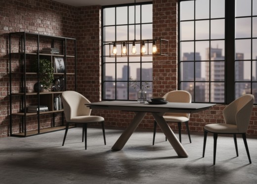 Stół rozkładany OBSIDIAN szary