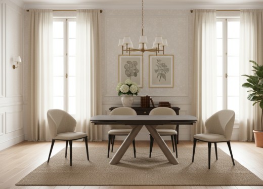 Stół rozkładany OBSIDIAN szary