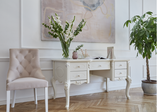 Krzesło OPERA beżowy białe