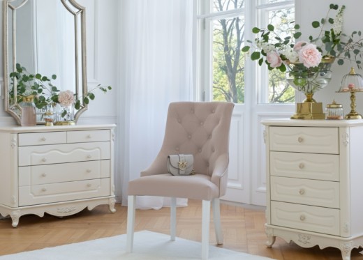 Krzesło OPERA beżowy białe