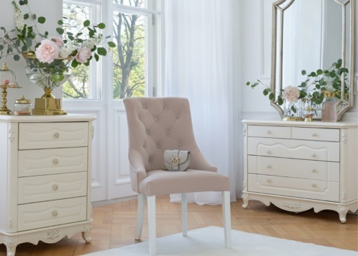 Krzesło OPERA beżowy białe