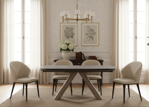 Stół rozkładany OBSIDIAN szary