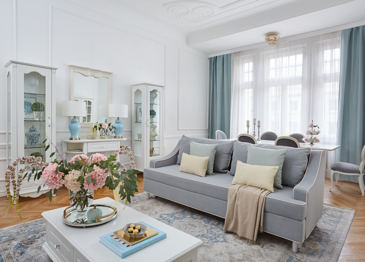 salon w stylu angielskim