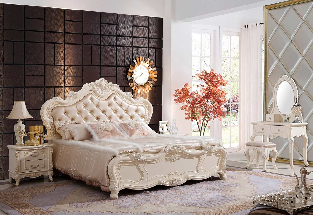 Sypialnia w stylu glamour